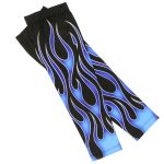 Hot Leathers ARM1005 Flames Blue Arm Sleeve - Image 6