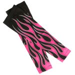 Hot Leathers ARM1008 Flames Pink Arm Sleeve - Image 2