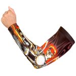 Hot Leathers ARM1016 Fire Biker Arm Sleeve - Image 7