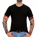 Hot Leathers ARM1016 Fire Biker Arm Sleeve - Image 2