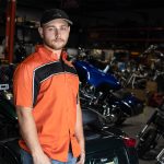 Milwaukee Leather MDM11670 Men’s Orange-Black Mechanic Work Shirt w/ Reflective Strip – Heavy-Duty Button-Up - Image 5