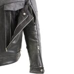 Milwaukee Leather LKM1700 Men’s Premium Black Buffalo Leather Cruiser Motorcycle Jacket with CE Armort Protection - Image 12