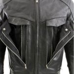 Milwaukee Leather LKM1700 Men’s Premium Black Buffalo Leather Cruiser Motorcycle Jacket with CE Armort Protection - Image 5
