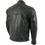 Milwaukee Leather LKM1700 Men’s Premium Black Buffalo Leather Cruiser Motorcycle Jacket with CE Armort Protection - Image 8