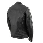 Milwaukee Leather LKL27000 Women’s  Black with Silver Multi Vented Leather Motorcycle Jacket - Image 10