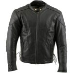 Milwaukee Leather LKM17002 Men’s Premium Top Grade Black Leather Motorcycle Riders Jacket w/  Zip-Out Lining - Image 11