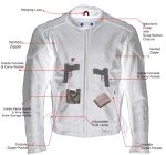 Milwaukee Leather LKM17002 Men’s Premium Top Grade Black Leather Motorcycle Riders Jacket w/  Zip-Out Lining - Image 2