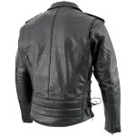 Milwaukee Leather LKM17004 Men’s Classic Premium Black Vented Motorcycle Leather Biker Riders Jacket - Image 8