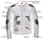 Milwaukee Leather LKM7005 Men’s Premium Black Leather Racer Style Motorcycle Jacket with CE Armor - Image 2