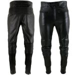Milwaukee Leather LKM5713 Men’s Premium Black Cowhide Leather Racing Pants w/ CE Armor Knee Protection - Image 7