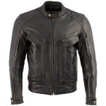 Milwaukee Leather LKM7006 Men’s Classic Retro Distressed Brown Leather Jacket with CE Armor Protection - Image 6