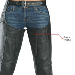 Milwaukee Leather LKL6707 Women’s Black Premium Leather Dual Comfort Motorcycle Rider Chaps - Image 7