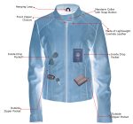 Milwaukee Leather LKL2736 Women’s Cognac Premium Leather Scuba Style Biker Jacket w/ Mandarin Collar - Image 5