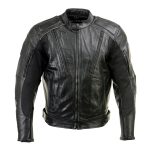 Milwaukee Leather LKM17007 Men’s Premium Black Leather Motorcycle Bikers Rider Jacket w/ CE Armor - Image 9