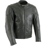 Milwaukee Leather LKM7009 Men’s Flying Mayhem Skull Premium Black Leather Motorcycle Riders Jacket w/ CE Armor Protection - Image 10