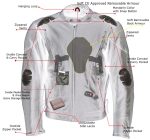 Milwaukee Leather LKM7009 Men’s Flying Mayhem Skull Premium Black Leather Motorcycle Riders Jacket w/ CE Armor Protection - Image 4