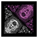 Hot Leathers BAB1059 Sugar Skull Bandana 21×21