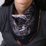 Hot Leathers BAB1059 Sugar Skull Bandana 21×21 - Image 3
