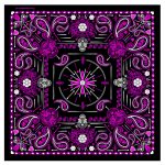 Hot Leathers BAB1071 Ladies Pink Paisley Skulls Bandana