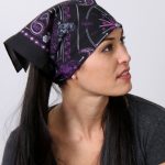 Hot Leathers BAB1071 Ladies Pink Paisley Skulls Bandana - Image 2