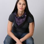 Hot Leathers BAB1071 Ladies Pink Paisley Skulls Bandana - Image 3