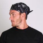Hot Leathers BAB1075 Spade Skull Paisley Bandana - Image 2