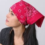 Hot Leathers BAP1007 Classic Hot Pink Paisley Bandana - Image 2