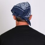 Hot Leathers BAP1008 Classic Navy Paisley Bandana - Image 3