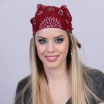 Hot Leathers BAP1011 Classic Burgundy Paisley Bandana - Image 3