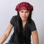 Hot Leathers BAP1011 Classic Burgundy Paisley Bandana - Image 7