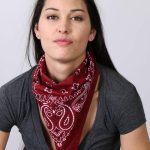 Hot Leathers BAP1011 Classic Burgundy Paisley Bandana - Image 9