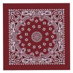 Hot Leathers BAP1011 Classic Burgundy Paisley Bandana - Image 6