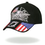 Hot Leathers BCA1015 Iron Eagle POW Ball Cap - Image 2