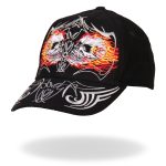 Hot Leathers BCA1027 Mirror Skulls Ball Cap - Image 2