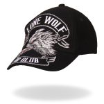 Hot Leathers BCA1030 Lone Wolf No Club Ball Cap - Image 2