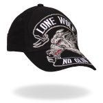 Hot Leathers BCA1030 Lone Wolf No Club Ball Cap - Image 6