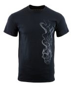 Biker Clothing Co. BCC116011 Men’s Black ‘Live Life Hard’ Motorcycle Cotton Skull T-Shirt - Image 2