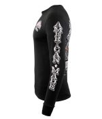 Biker Clothing Co. BCC117001 Men’s Black ‘American Made Free, Free To Ride’ Long Sleeve T-Shirt - Image 2