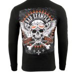 Biker Clothing Co. BCC117002 Men’s Black ‘Bad Example, You’ve Been Warned’ Long Sleeve T-Shirt