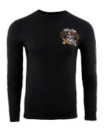 Biker Clothing Co. BCC117003 Men’s Black ‘Ride Hard, Play Hard ‘ Long Sleeve T-Shirt - Image 3