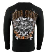 Biker Clothing Co. BCC117003 Men’s Black ‘Ride Hard, Play Hard ‘ Long Sleeve T-Shirt