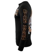 Biker Clothing Co. BCC117003 Men’s Black ‘Ride Hard, Play Hard ‘ Long Sleeve T-Shirt - Image 2