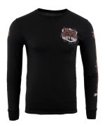 Biker Clothing Co. BCC117004 Men’s Black ‘Work Sucks, Let’s Ride ‘ Long Sleeve T-Shirt - Image 3