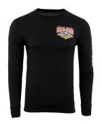 Biker Clothing Co. BCC117005 Men’s Black ‘Ride Free, American Made’ Long Sleeve T-Shirt - Image 3