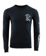 Biker Clothing Co. BCC117006 Men’s Black ‘Filler Er Up’ Long Sleeve T-Shirt - Image 3