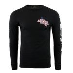 Biker Clothing Co. BCC117012 Men’s Black ‘Make America Great Again’ Motorcycle Long Sleeve T-Shirt - Image 2