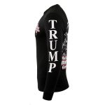 Biker Clothing Co. BCC117012 Men’s Black ‘Make America Great Again’ Motorcycle Long Sleeve T-Shirt - Image 3