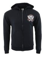 Biker Clothing Co. BCC118002 Men’s Black ‘Bad Example, You’ve Been Warned’ Motorcycle Skull Hoodie - Image 3