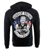 Biker Clothing Co. BCC118010 Men’s Black ‘Sons of Trump’ Pullover Motorcycle Hoodie