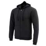 Biker Clothing Co. BCC118025 Men’s Classic Black Hoodie with Zipper Closure - Image 4
